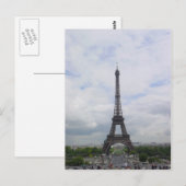 Carte Postale Tour Eiffel (Devant / Derrière)