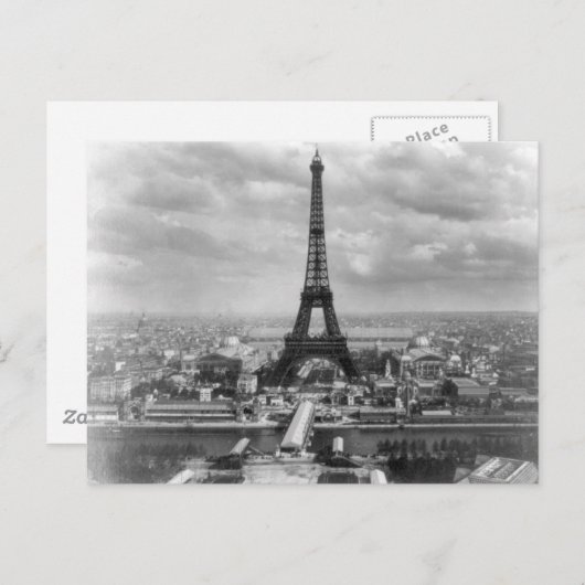 Carte Postale Tour Eiffel (Devant / Derrière)