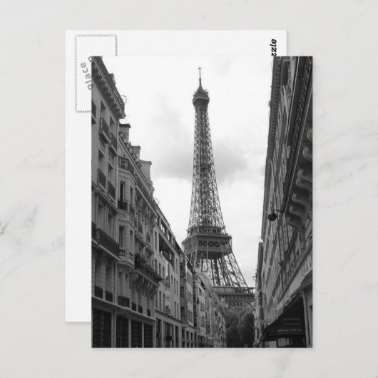 Carte postale Tour Eiffel (Devant / Derrière)