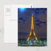 Carte Postale Tour Eiffel (Devant / Derrière)