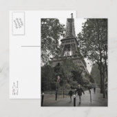 Carte postale Tour Eiffel (Devant / Derrière)