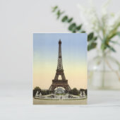 Carte Postale Tour Eiffel 1900 (Debout devant)