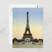 Carte Postale Tour Eiffel 1900 (Devant / Derrière)