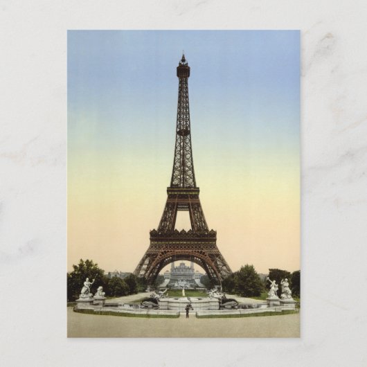 Carte Postale Tour Eiffel 1900 (Devant)