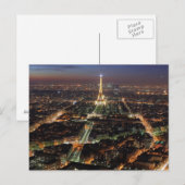 Carte postale Tour Eiffel 2 (Devant / Derrière)