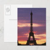 Carte Postale Tour Eiffel 2 (Devant / Derrière)