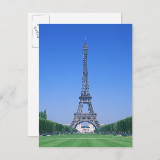 Carte Postale Tour Eiffel 3 (Devant / Derrière)