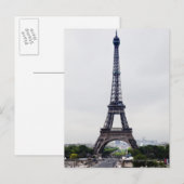 Carte Postale Tour Eiffel 4 (Devant / Derrière)