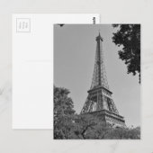 Carte Postale Tour Eiffel 4 (Devant / Derrière)