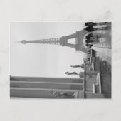 Carte Postale Tour Eiffel à la neige (Devant)