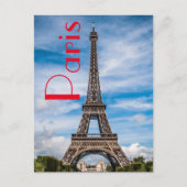 Carte Postale Tour Eiffel à Paris (Devant)