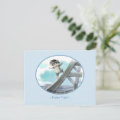 Carte postale Tour Eiffel - Amusants (Debout devant)