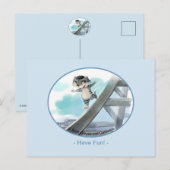 Carte postale Tour Eiffel - Amusants (Devant / Derrière)