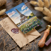 Carte Postale Tour Eiffel au lever du soleil à Paris