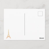 Carte postale Tour Eiffel Champagne (Dos)