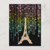 Carte postale Tour Eiffel Champagne (Devant)