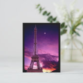 Carte Postale Tour Eiffel dans Sunshine Sky (Debout devant)