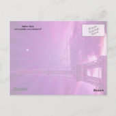 Carte Postale Tour Eiffel dans Sunshine Sky (Dos)