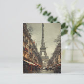 Carte Postale Tour Eiffel de Paris (Debout devant)