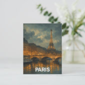 Carte Postale Tour Eiffel de Paris (Debout devant)