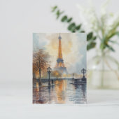 Carte Postale Tour Eiffel de Paris (Debout devant)