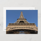 Carte Postale Tour Eiffel de Paris en France (Devant / Derrière)