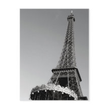 Tour Eiffel en noir et blanc