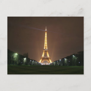 Carte Postale Tour Eiffel en soirée