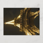 Carte Postale Tour Eiffel en soirée (Devant)