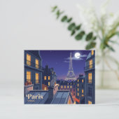 Carte Postale Tour Eiffel France (Debout devant)