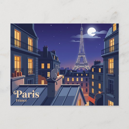 Carte Postale Tour Eiffel France (Devant)