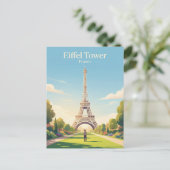 Carte Postale Tour Eiffel France (Debout devant)