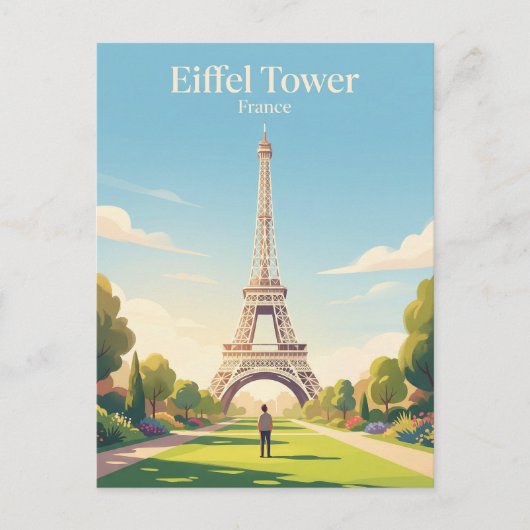 Carte Postale Tour Eiffel France (Devant)