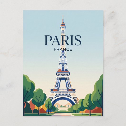 Carte Postale Tour Eiffel France (Devant)