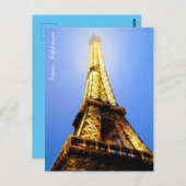 Carte Postale Tour Eiffel France (Devant / Derrière)