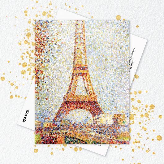 Carte Postale Tour Eiffel Georges Pierre Seurat