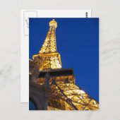 Carte Postale Tour Eiffel, Las Vegas, Nevada (Devant / Derrière)