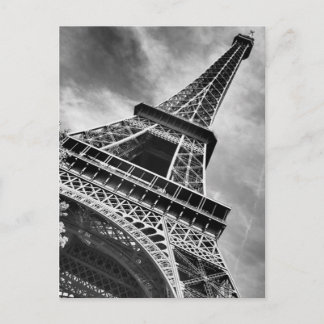 Carte Postale Tour Eiffel Noir & Blanc Paris