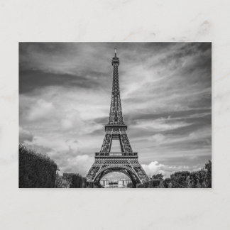 Carte Postale Tour Eiffel Noir & Blanc Paris France