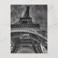 Tour Eiffel Noir & Blanc Paris Voyage européen