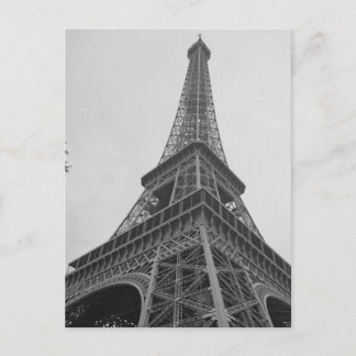 Carte Postale Tour Eiffel noir et blanc à Paris