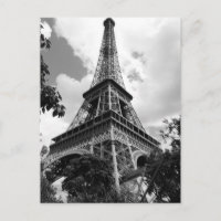 Tour Eiffel noir et blanc à Paris