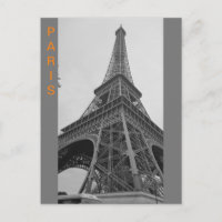 Tour Eiffel noir et blanc à Paris France Voyage 