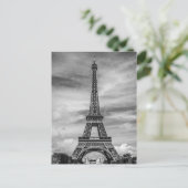Carte Postale Tour Eiffel noir et blanc Paris Ville (Debout devant)