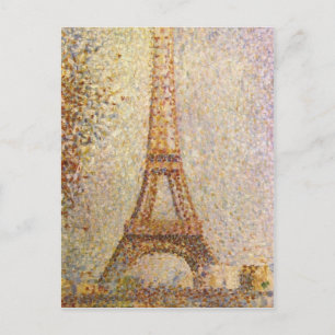 Carte Postale Tour Eiffel par Georges Seurat