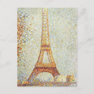 Carte Postale Tour Eiffel par Georges Seurat