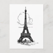 Carte Postale Tour Eiffel Paris (Devant)