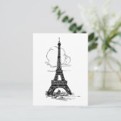 Carte Postale Tour Eiffel Paris (Debout devant)