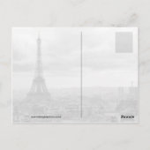 Carte Postale Tour Eiffel, Paris (Dos)