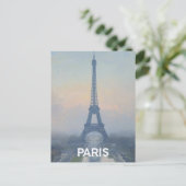 Carte Postale Tour Eiffel Paris (Debout devant)